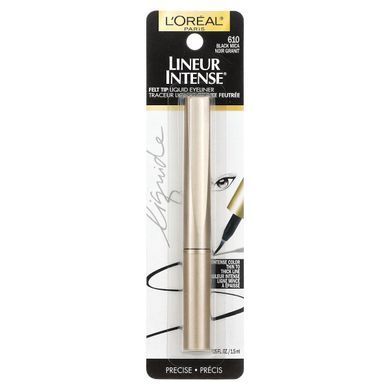 Liquid eyeliner with felt tip Lineur Intense, black slate 610, LOreal, 1.5 ml.