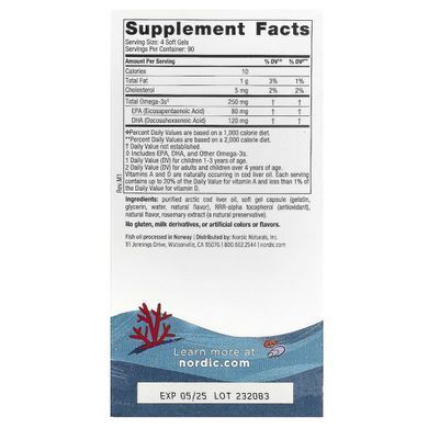 Рыбий жир для детей Nordic Naturals (Children's DHA) 360 капсул со вкусом клубники купить в Киеве и Украине