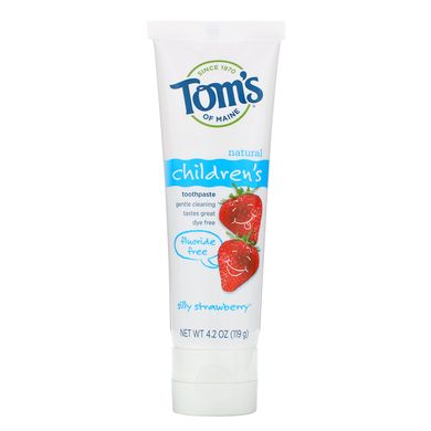 Детская зубная паста с клубникой Tom's of Maine (Toothpaste) 119 г купить в Киеве и Украине