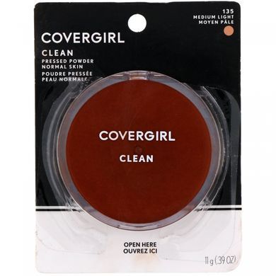 Компактная тональная основа, оттенок 135 средний светлый, Clean, Covergirl, 11 г купить в Киеве и Украине