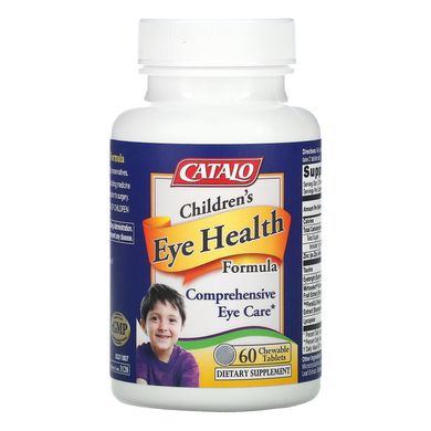Catalo Naturals, Формула для здоров'я очей для дітей, чорниці, 60 жувальних таблеток