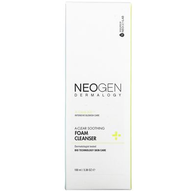 Neogen, Успокаивающая очищающая пенка A-Clear, 3,38 унции (100 мл) купить в Киеве и Украине