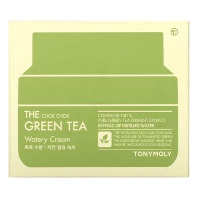 Green Tea Chok Chok, Watery Cream, The Chok Chok Green Tea, Watery Cream, Tony Moly, 60 ml.