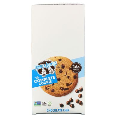 Complete Cookie, з шоколадними чіпсами, Lenny, Larry's, 12 шт, одне печиво - 4 унції (113 гр)