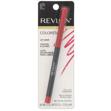 Контурный карандаш для губ, оттенок 675 красный, Colorstay, Revlon, 0,28 г (0,01 унции) купить в Киеве и Украине