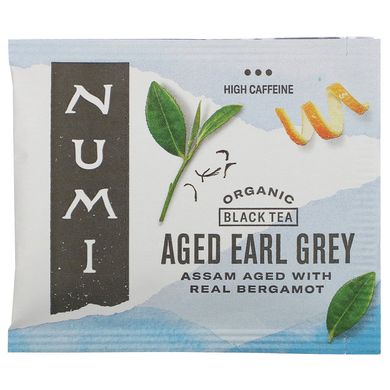 Органічний чай, чорний чай, витриманий Ерл Грей, Numi Tea, 18 чайних пакетиків (1,27 унц (36 г)