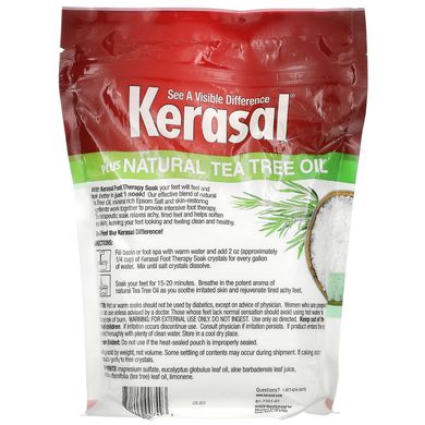 Kerasal, Foot Therapy Soak Plus, натуральна олія чайного дерева, 2 фунти (907 г)