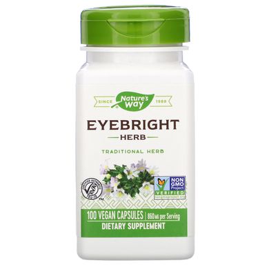Очанка Nature's Way (Eyebright Herb) 860 мг 100 капсул