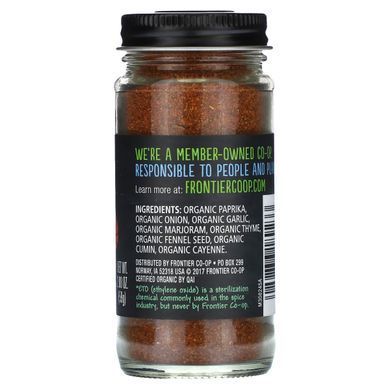 Органическая приправа из кайджуна, луизианский вкус, Frontier Natural Products, 2,08 унций (59 г) купить в Киеве и Украине