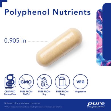 Полифенольные питательные вещества Pure Encapsulations (Polyphenol Nutrients L-5-MTHF) 360 капсул купить в Киеве и Украине