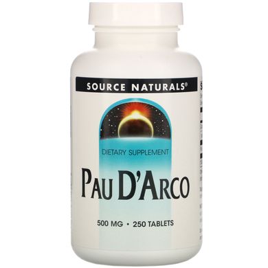 По д'Арко, Pau D'Arco, Source Naturals, 500 мг 250 таблеток