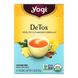 Чай Detox без кофеїну, Yogi Tea, 16 чайних пакетиків, 102 унцій (29 г) фото