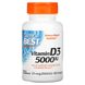 Витамин Д3 Doctor's Best (Vitamin D3) 125 мкг 5000 МЕ 180 мягких таблеток фото