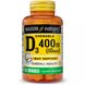 Вітамін Д3 смак ванілі Mason Natural (Vitamin D3) 10 мкг 400 ME 100 жувальних таблеток фото