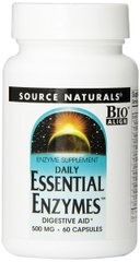 Ефірні ферменти Source Naturals (Essential Enzymes) 500 мг 60 капсул