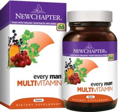 Мультивитамины для мужчин New Chapter (Every Man Multivitamin) 48 таблеток купить в Киеве и Украине