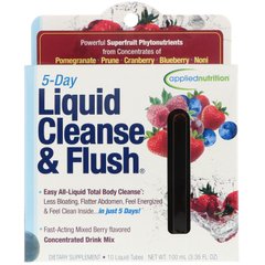 Детоксикація організму на 5 днів ягоди appliednutrition (5 Day Liquid Cleanse Flush) 10 шт. по 10 мл
