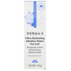 Ультра водний гель для повік, Ultra Hydrating Alkaline Water Eye Gel, Derma E, 14 г
