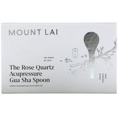 Mount Lai, Ложка для акупресури з рожевим кварцом, гуа-ша, 1 інструмент