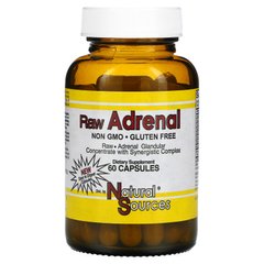Витамины для надпочечников сырые Natural Sources (Raw Adrenal) 60 капсул купить в Киеве и Украине
