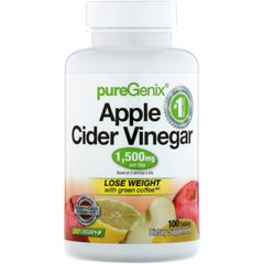 Яблучний оцет, PureGenix, Apple Cider Vinegar, Purely Inspired, 100 таблеток