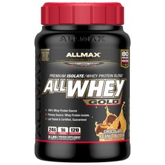 Сироватковий протеїн ALLMAX Nutrition (AllWhey Gold) 907 г зі смаком шоколадно арахісового масла
