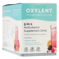 Oxylent, Мультивітамінний напій з добавками, Vitalah, 30 пакетів