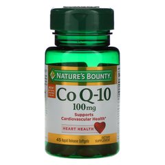 Коензим CoQ10 Nature's Bounty (CoQ10) 100 мг 45 капсул