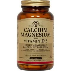Кальций и магний с витамином Д3 Solgar (Calcium Magnesium D3) 150 таблеток купить в Киеве и Украине