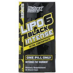 Интенсивный сжигатель жира ультраконцентрат Nutrex Research (Lipo-6 Black Intense) 60 черных капсул купить в Киеве и Украине