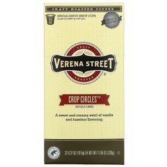 Verena Street, Crop Circles, ароматизована, обсмажена кава, 32 порційні чашки для варіння, 0,37 унції (10,5 г) кожна