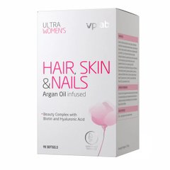 Витамины для волос, кожи и ногтей VPLab (Ultra Women's Hair, Skin & Nails) 90 мягких капсул купить в Киеве и Украине