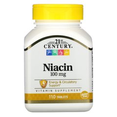 Витамин В3 21st Century (Niacin) 100 мг 110 таблеток купить в Киеве и Украине