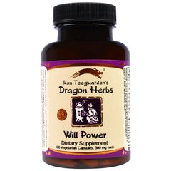 Сила волі, Dragon Herbs, 100 овочевих капсул
