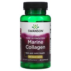 Морський колаген Swanson (Marine Collagen) 400 мг 60 капсул