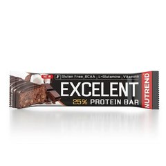 Протеїновий батончик без глютену зі смаком шоколад-кокос Nutrend (Excelent Protein Bar) 85 г