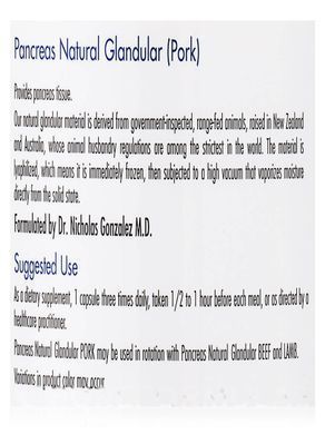 Pancreas Pork Natural Glandular, 720 vegetarian capsules