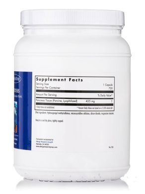 Pancreas Pork Natural Glandular, 720 vegetarian capsules