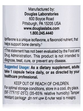Іприфлавон Douglas Laboratories (Ipriflavone) 60 капсул