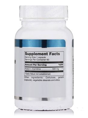 Ацетил-Л-карнітин Douglas Laboratories (Acetyl-L-Carnitine) 500 мг 60 капсул