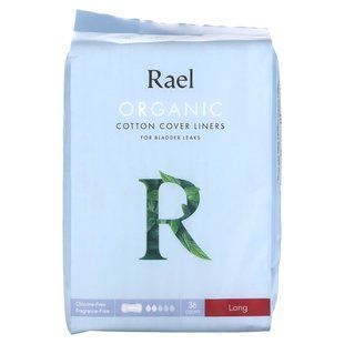 Rael, Organic Cotton Cover Liners, Long, 36 Count купить в Киеве и Украине