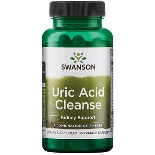 Очищение Мочевой кислоты, Uric Acid Cleanse, Swanson, 60 капсул купить в Киеве и Украине