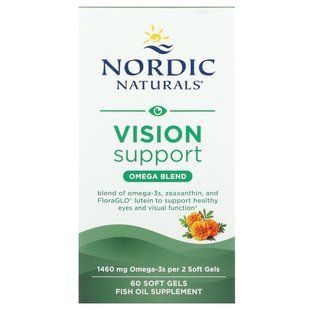 Омега-зрение, Nordic Naturals, 1000 мг, 60 капсул купить в Киеве и Украине