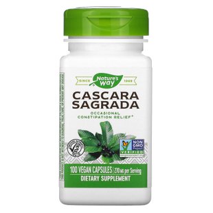 Каскара саграда Nature's Way (Cascara Sagrada) 270 мг 100 капсул купить в Киеве и Украине