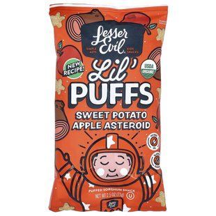 LesserEvil, Lil' Puffs, Sweet Potato Apple Asteroid, 2.5 oz (71 g) купить в Киеве и Украине