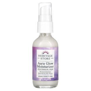 Heritage Store, Aura Glow Moisturizer, Brightening Gel Cream, 1.9 fl oz (56 ml) купить в Киеве и Украине