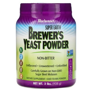 Пивные дрожжи Bluebonnet Nutrition (Brewer's Yeast Powder) 908 г купить в Киеве и Украине