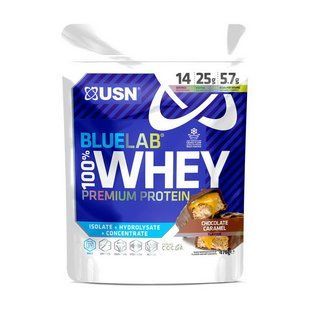 Blue Lab 100% Whey Premium Protein USN 476 g caramel chocolate купить в Киеве и Украине