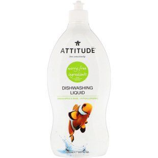 Средство для мытья посуды, зеленое яблоко и базилик, ATTITUDE, 700 мл (23,7 жидкой унции) купить в Киеве и Украине