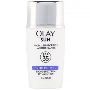 Солнцезащитное средство для лица + контроль блеска, Sun, SPF 35, Olay, 40 мл (1,3 жидк. унции) купить в Киеве и Украине